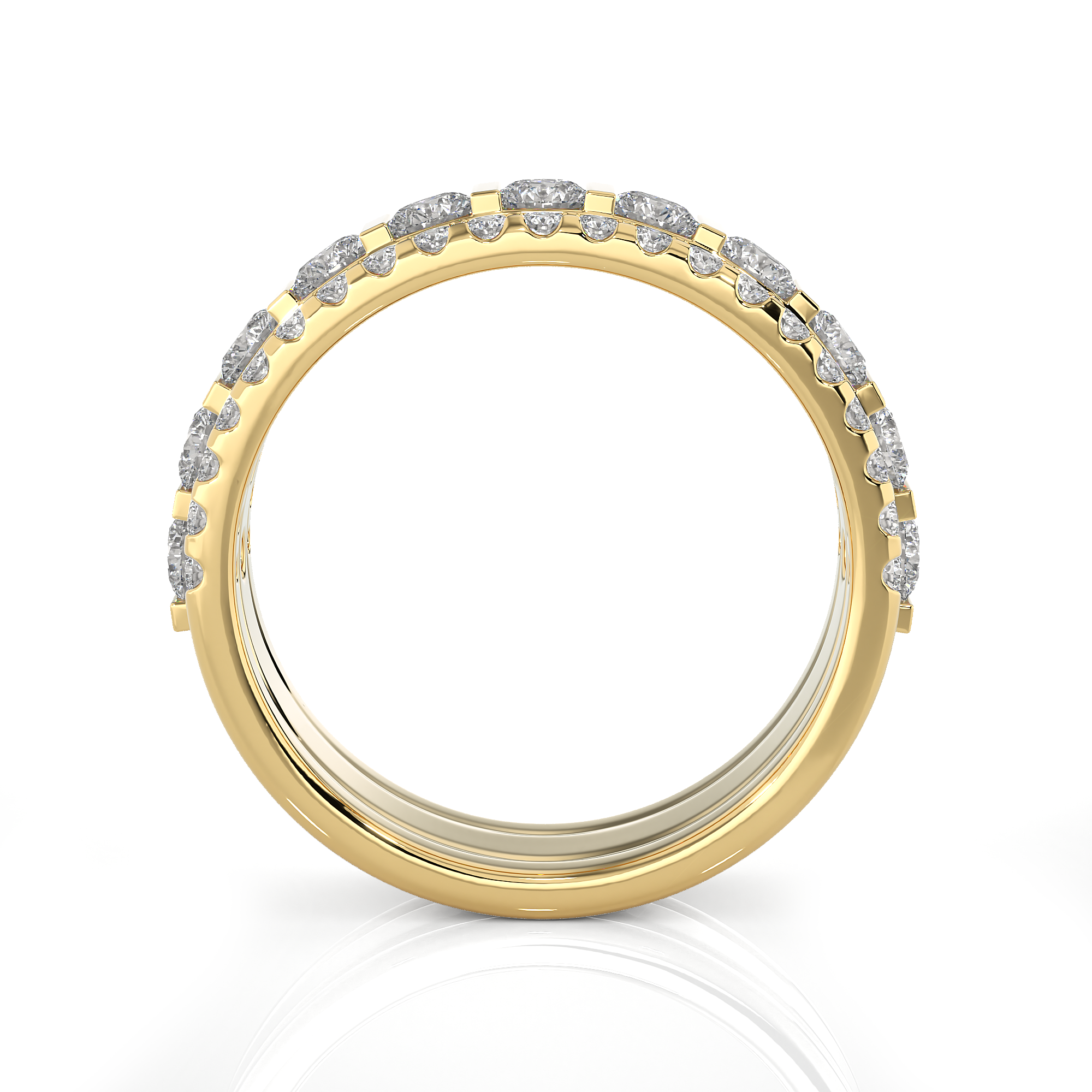 1 1/2 ctw Round Lab Grown Diamond Anniversary Ring