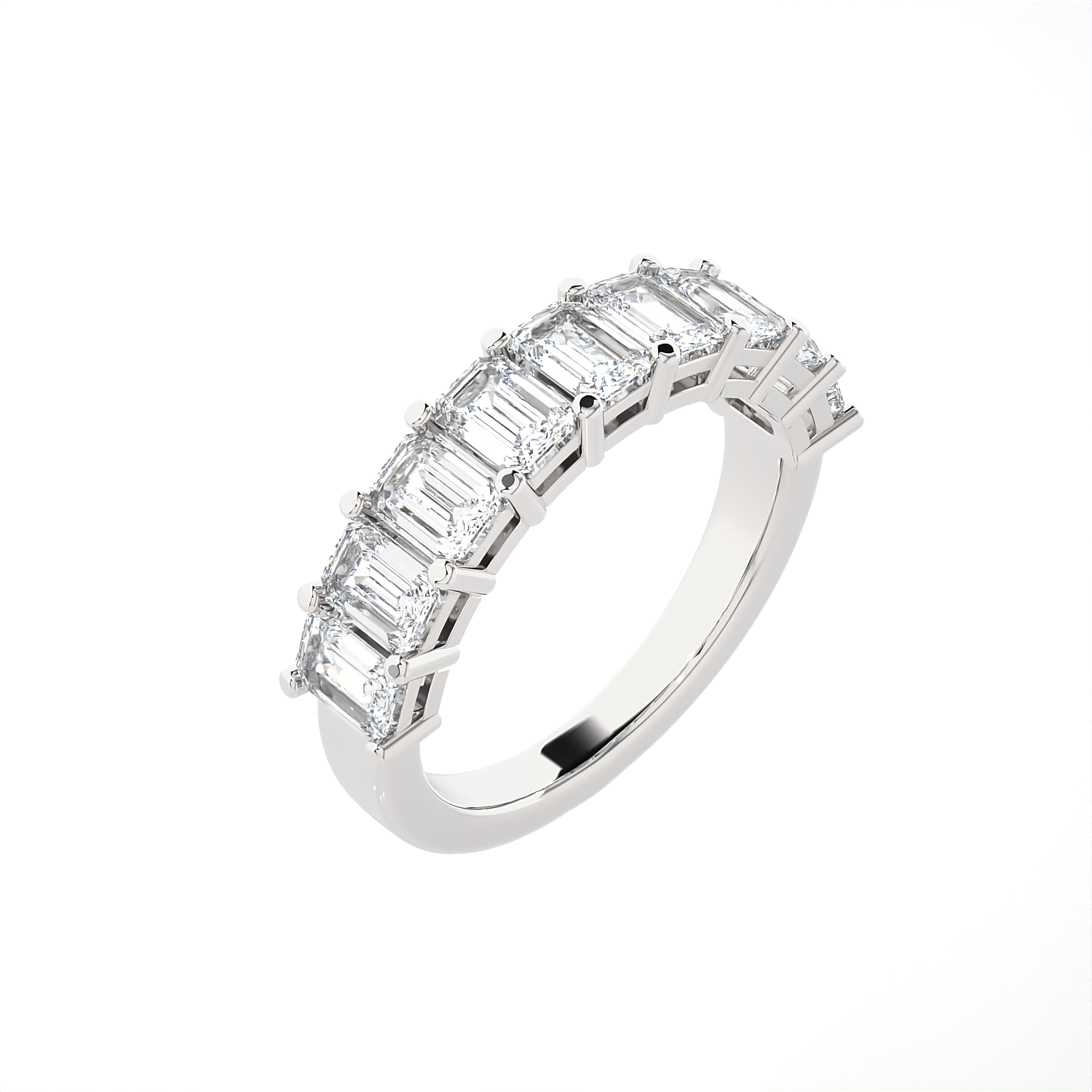 1 7/8 ctw Emerald-Cut Lab Grown Diamond Anniversary Ring