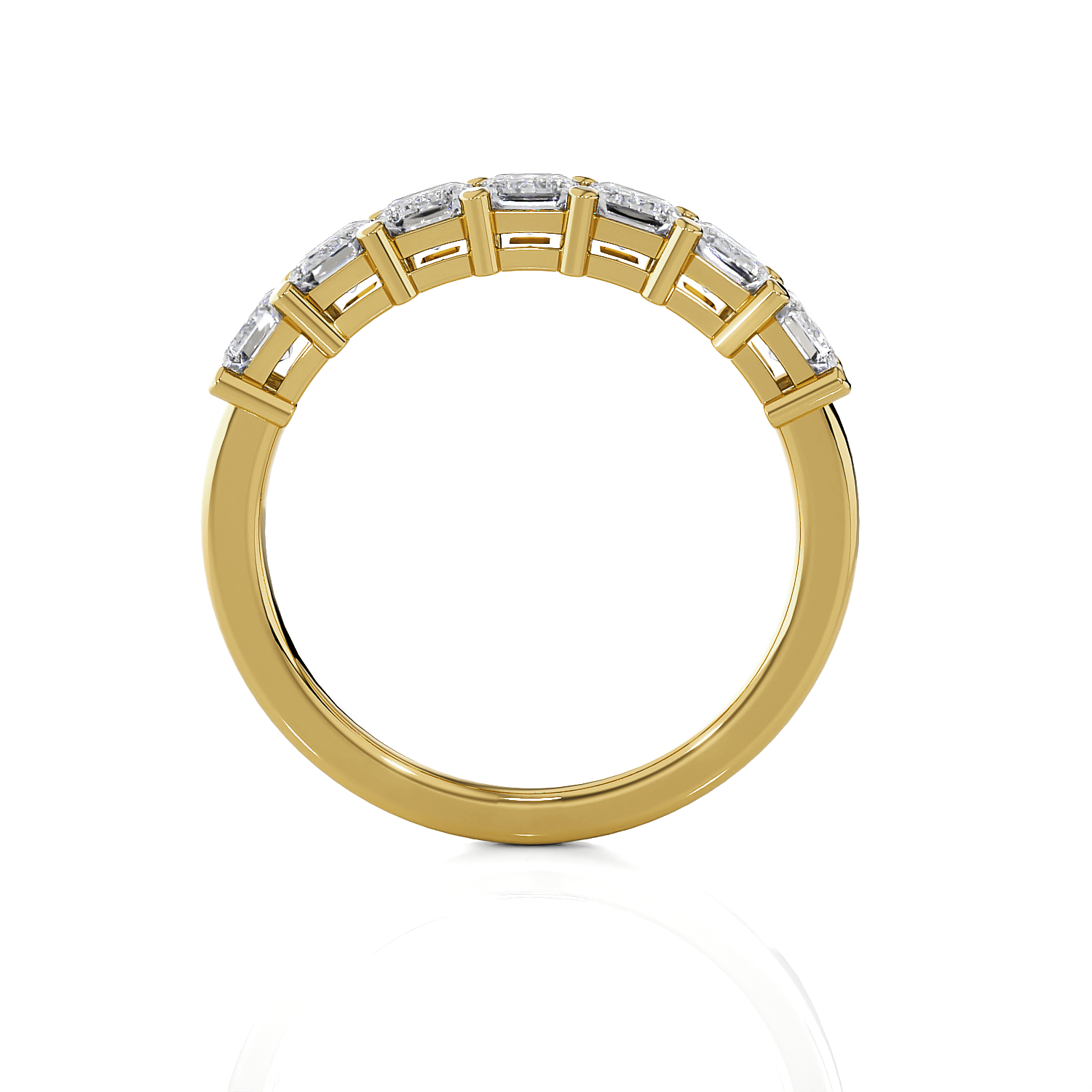 1 5/8 ctw Emerald-Cut Lab Grown Diamond Anniversary Ring
