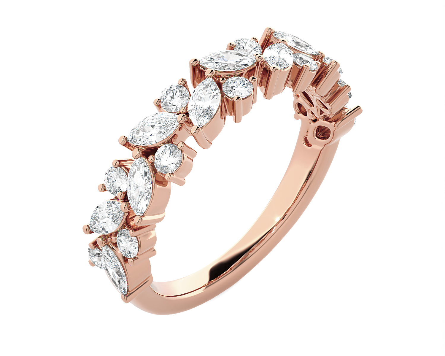 1 3/8 ctw Marquies Lab Grown Diamond Anniversary Ring