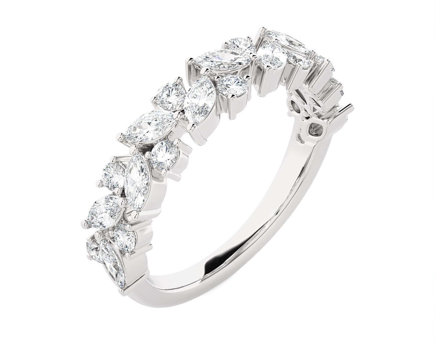 1 3/8 ctw Marquies Lab Grown Diamond Anniversary Ring