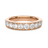 1 1/3 ctw Round Lab Grown Diamond Anniversary Ring