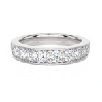 1 1/3 ctw Round Lab Grown Diamond Anniversary Ring