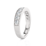 1 1/3 ctw Round Lab Grown Diamond Anniversary Ring