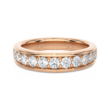 1 1/3 ctw Round Lab Grown Diamond Anniversary Ring