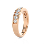 1 1/3 ctw Round Lab Grown Diamond Anniversary Ring