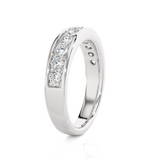 1 1/3 ctw Round Lab Grown Diamond Anniversary Ring