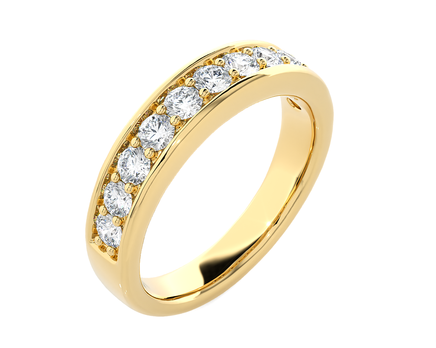 1 1/3 ctw Round Lab Grown Diamond Anniversary Ring