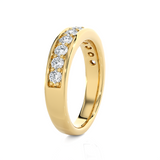 1 1/3 ctw Round Lab Grown Diamond Anniversary Ring