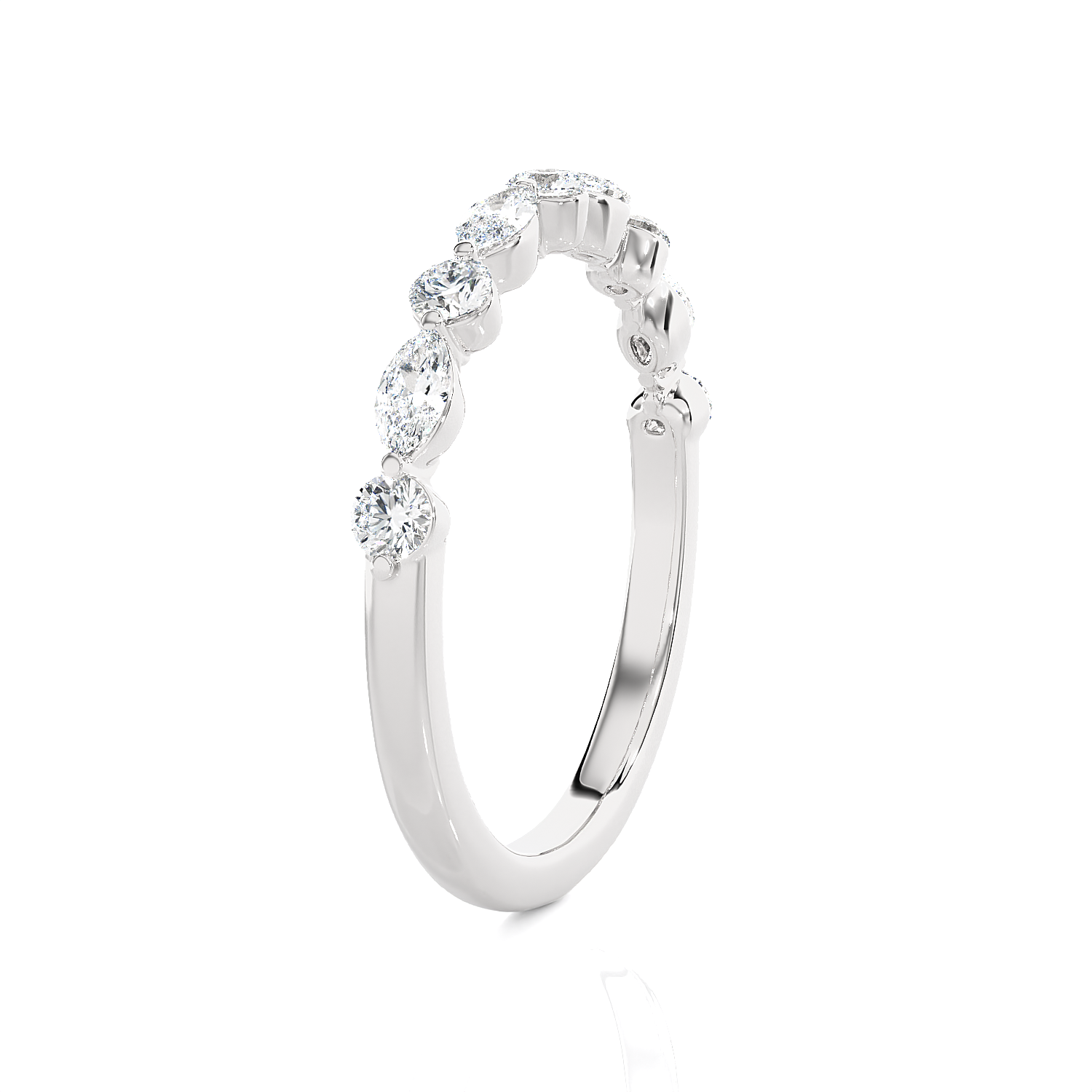 5/8 ctw Multi-Shape Lab Grown Diamond Anniversary Ring