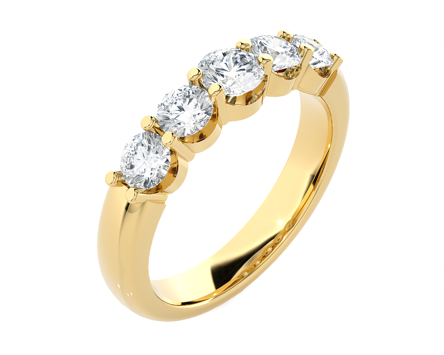 1 5/8 ctw Round Lab Grown Diamond Anniversary Ring