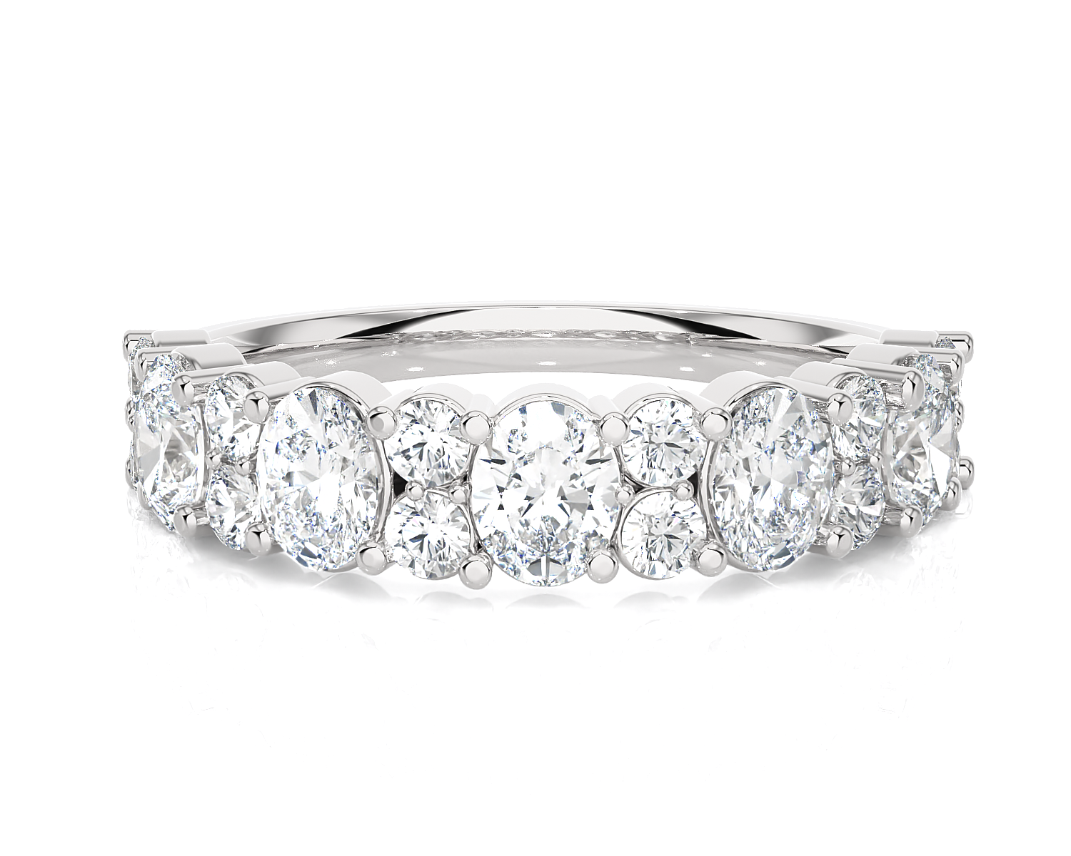 1 1/2 ctw Multi-Shape Lab Grown Diamond Anniversary Ring