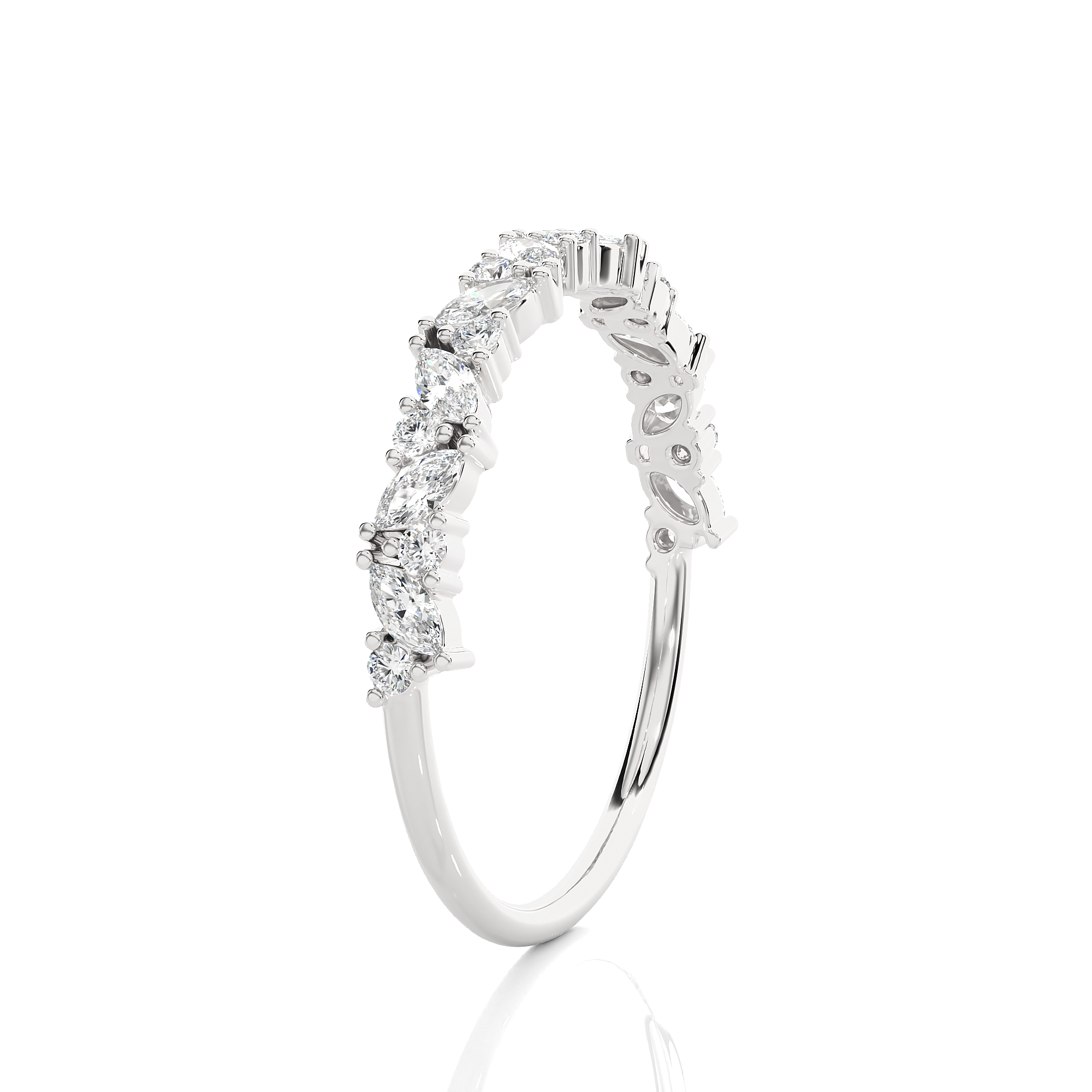 1/3 ctw Round Lab Grown Diamond Anniversary Ring