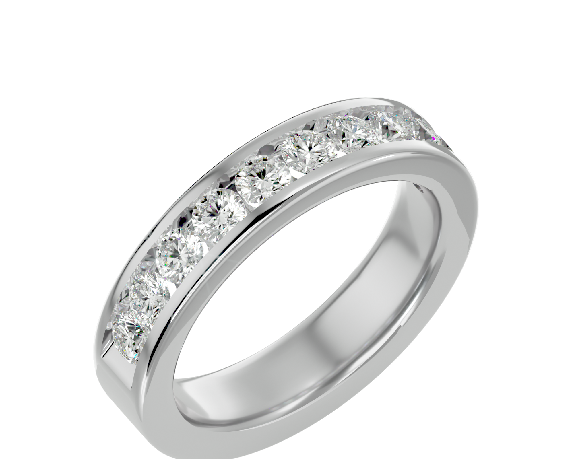 3/4 ctw Round Lab Grown Diamond Anniversary Ring