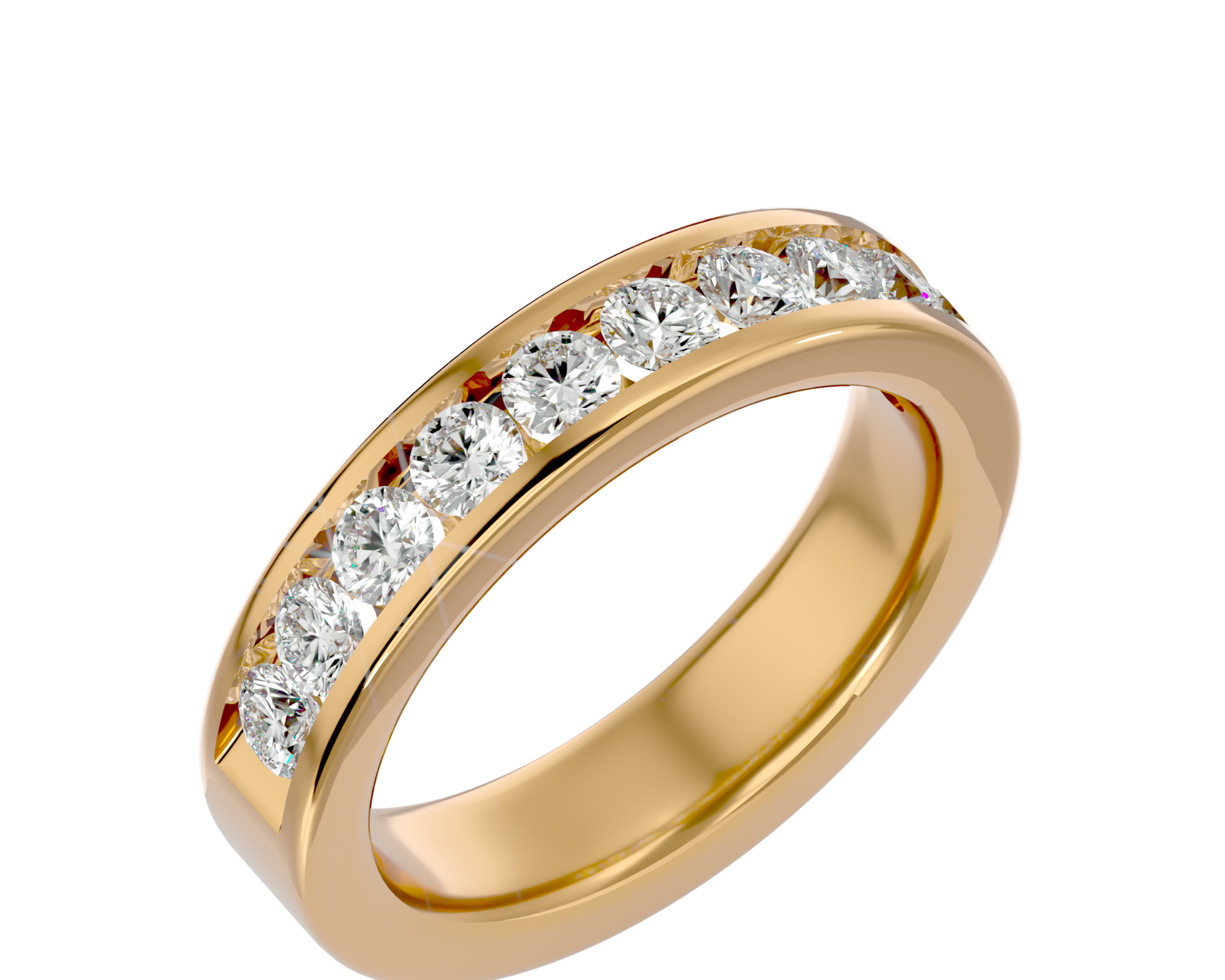 3/4 ctw Round Lab Grown Diamond Anniversary Ring