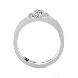 7/8 ctw Round Lab Grown Diamond Bridal Ring