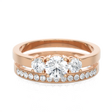 Round Lab Grown Diamond Bridal Ring
