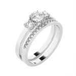 Round Lab Grown Diamond Bridal Ring