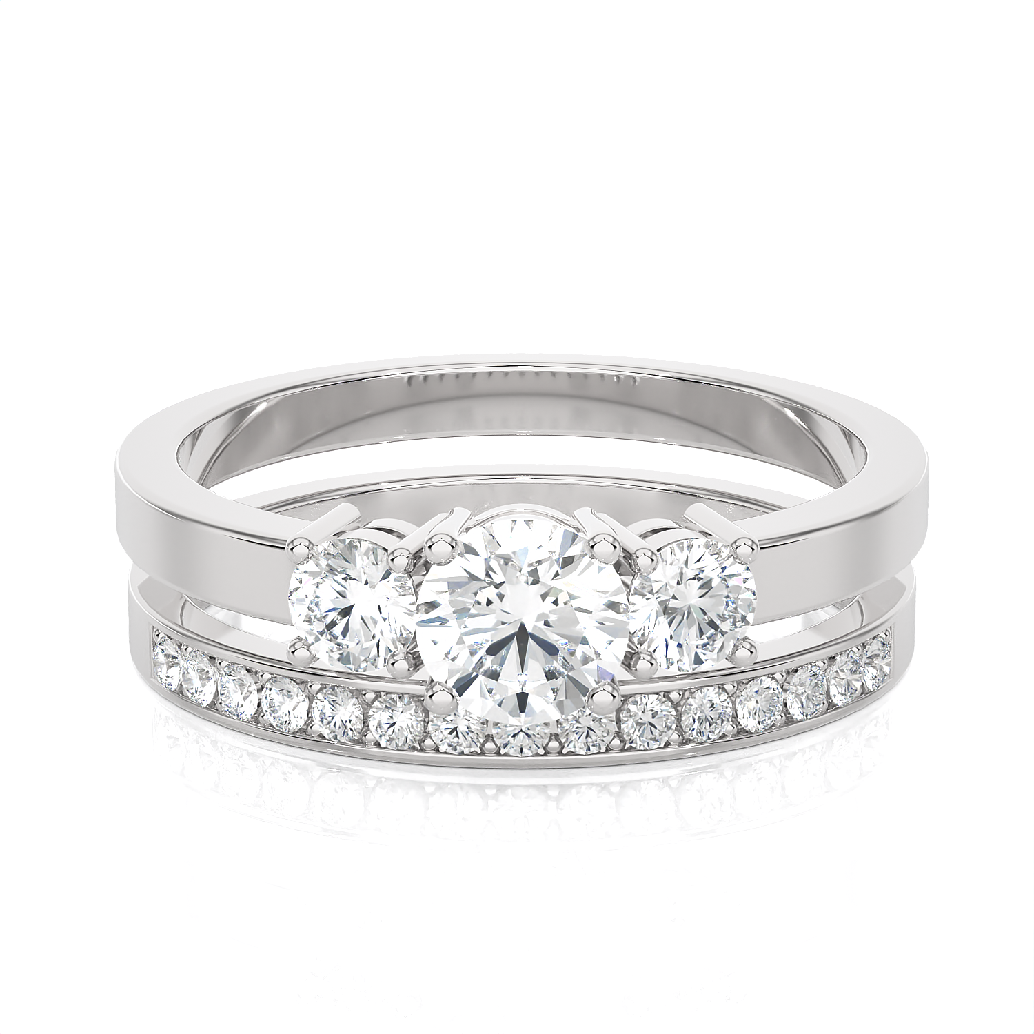 Round Lab Grown Diamond Bridal Ring