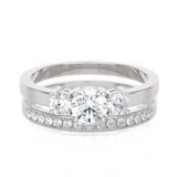 Round Lab Grown Diamond Bridal Ring