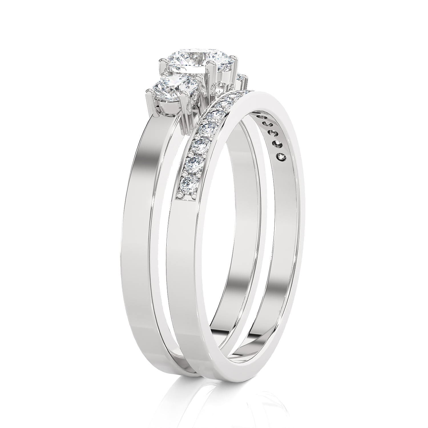 Round Lab Grown Diamond Bridal Ring