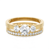 Round Lab Grown Diamond Bridal Ring