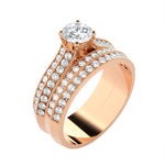 Round Lab Grown Diamond Bridal Ring