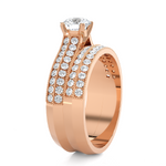 Round Lab Grown Diamond Bridal Ring
