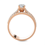 Round Lab Grown Diamond Bridal Ring