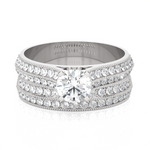 Round Lab Grown Diamond Bridal Ring