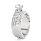 Round Lab Grown Diamond Bridal Ring