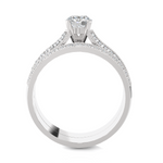 Round Lab Grown Diamond Bridal Ring