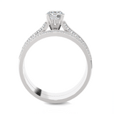 Round Lab Grown Diamond Bridal Ring