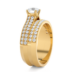 Round Lab Grown Diamond Bridal Ring
