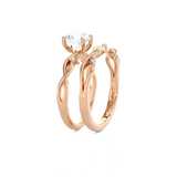 1 5/8 ctw Round Lab Grown Diamond Bridal Set Ring
