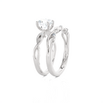 1 5/8 ctw Round Lab Grown Diamond Bridal Set Ring