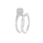 3/4 ctw Round Lab Grown Diamond Bridal Set Ring