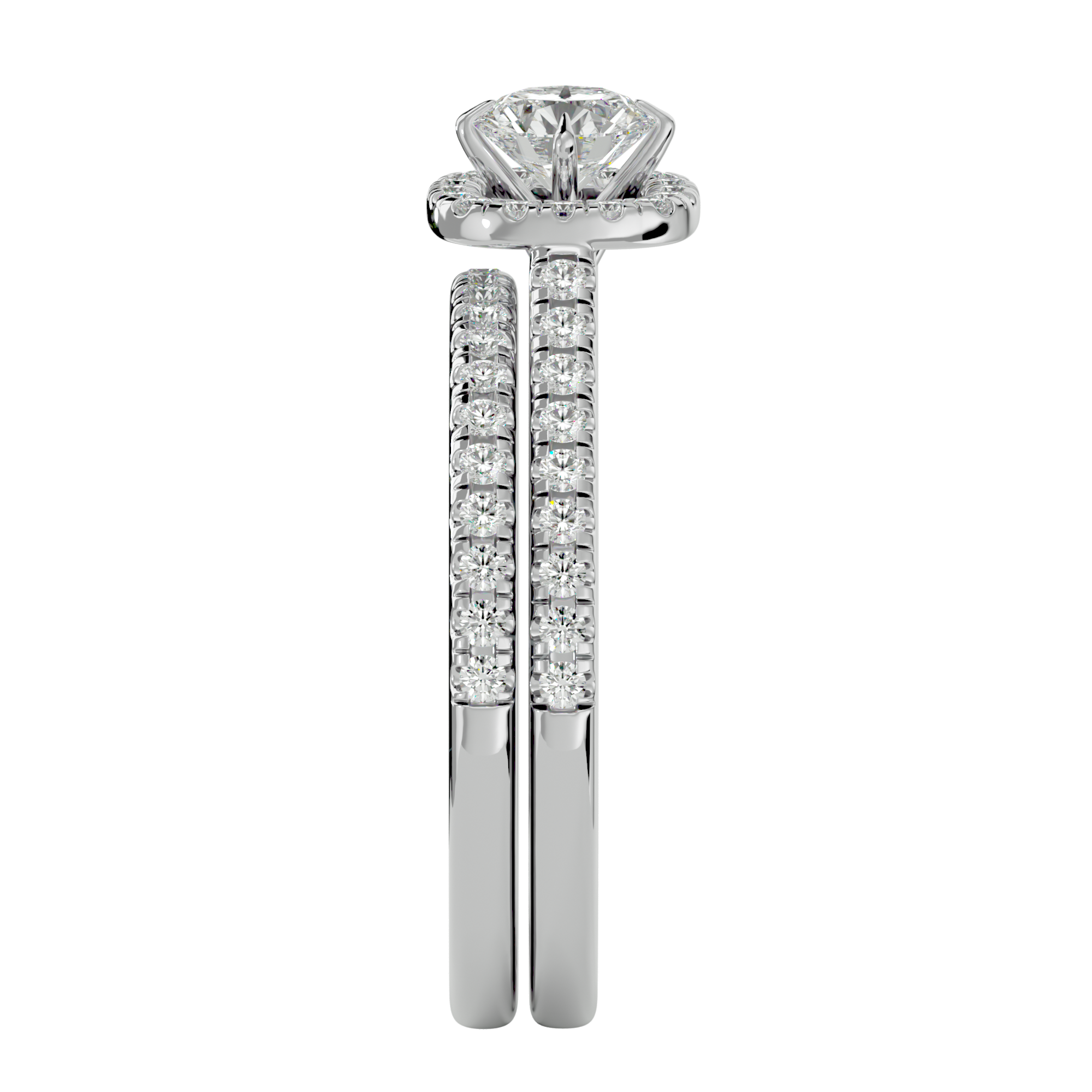 Round Lab Grown Diamond Bridal Ring