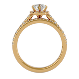 Round Lab Grown Diamond Bridal Ring