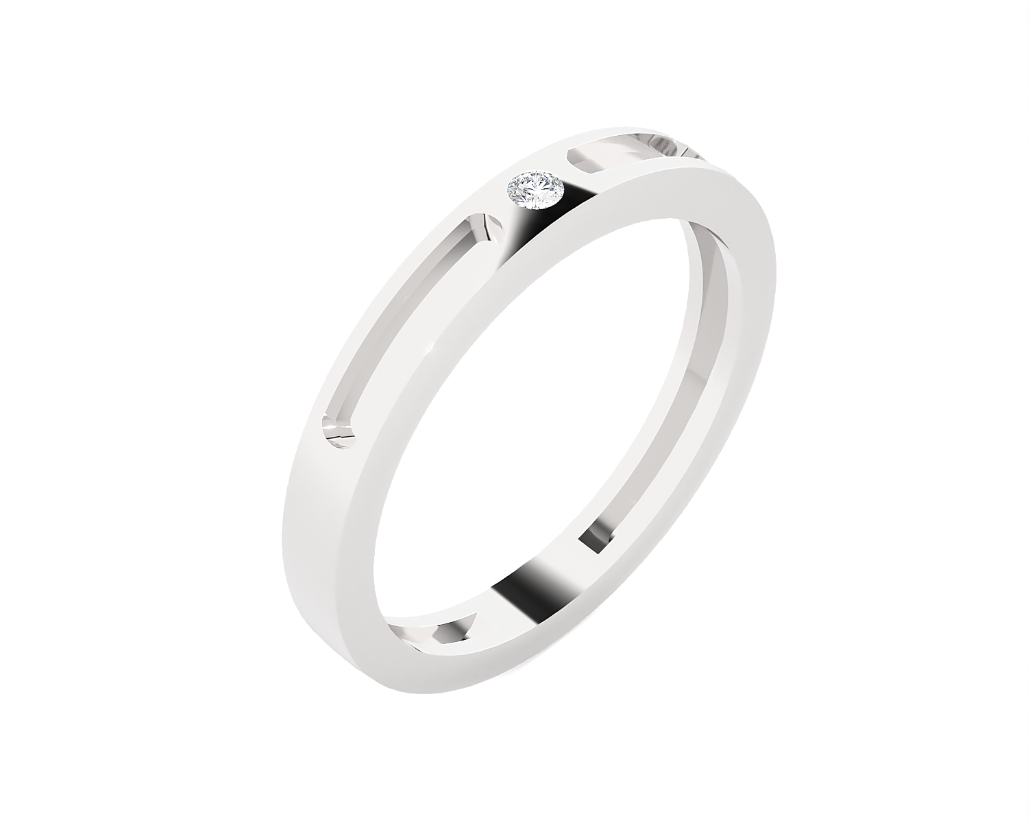 1/20 ctw Round Lab Grown Diamond Ring