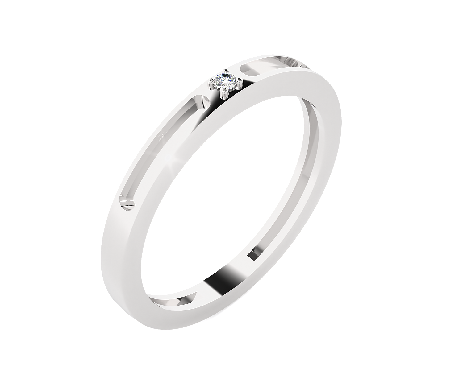 1/20 ctw Round Lab Grown Diamond Ring