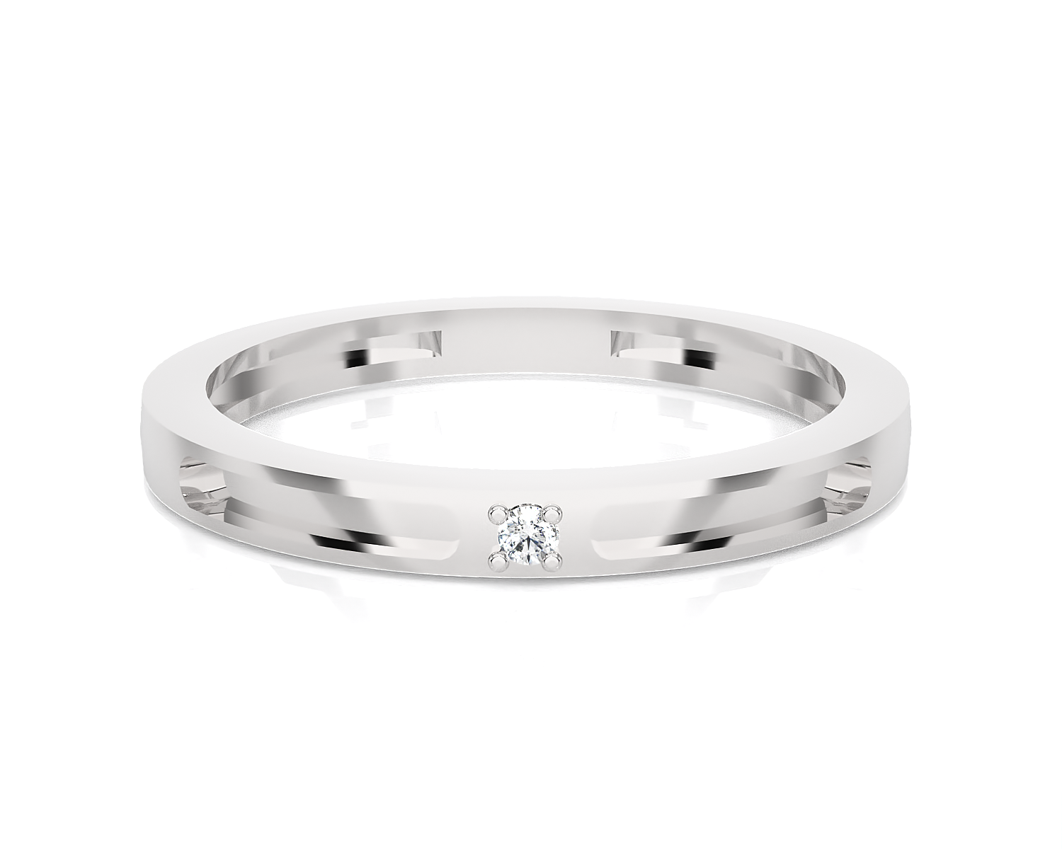 1/20 ctw Round Lab Grown Diamond Ring