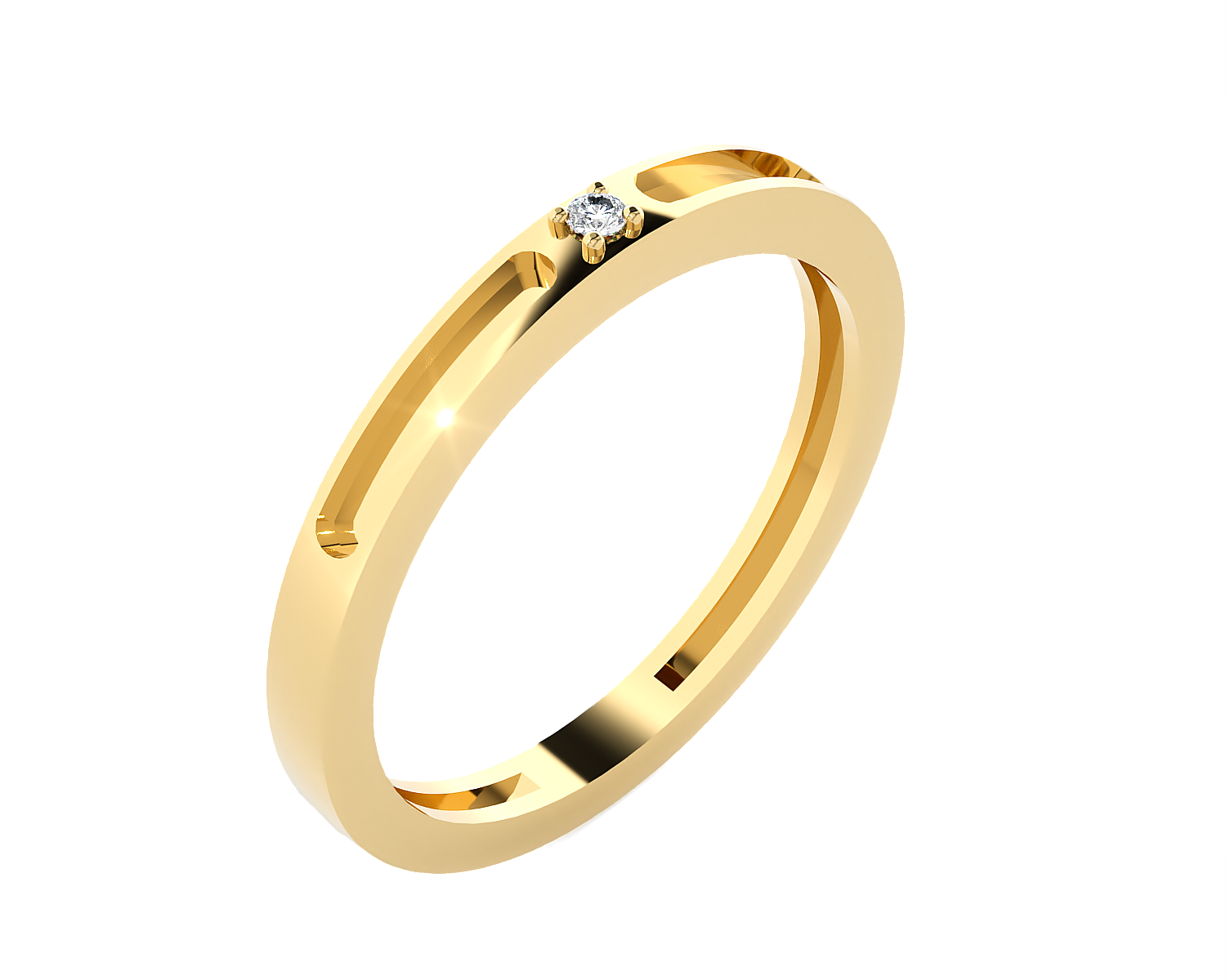 1/20 ctw Round Lab Grown Diamond Ring