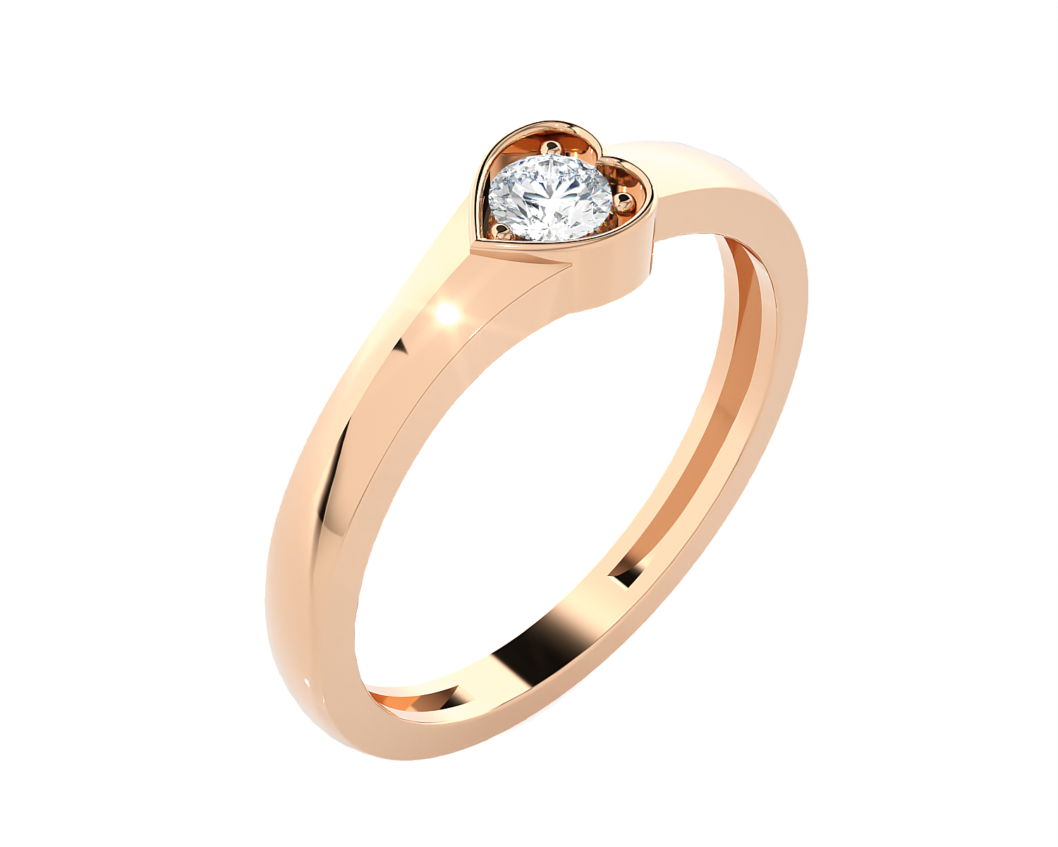 1/6 ctw Round Lab Grown Diamond Ring