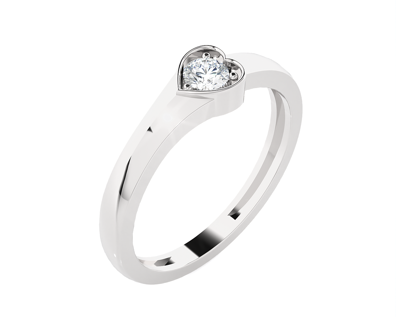 1/6 ctw Round Lab Grown Diamond Ring