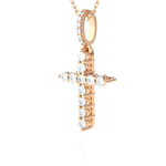 1/3  ctw Round Lab Grown Diamond Cross Pendant