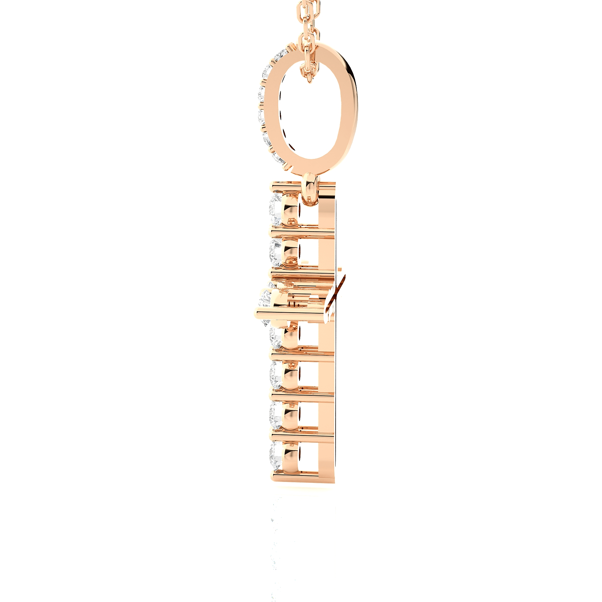 1/3  ctw Round Lab Grown Diamond Cross Pendant
