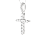 1/3  ctw Round Lab Grown Diamond Cross Pendant