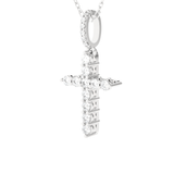 1/3  ctw Round Lab Grown Diamond Cross Pendant