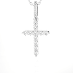 1/3  ctw Round Lab Grown Diamond Cross Pendant